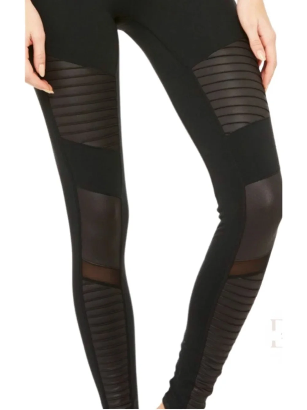 Alo Women’s Moto High-Rise Leggings, Size Medium, 28.5” Inseam, VGUC